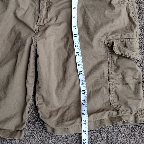 Iron Co. Cargo Shorts Size 38 Flex Waistband Stretch  Pockets Beige khaki - Picture 4 of 6